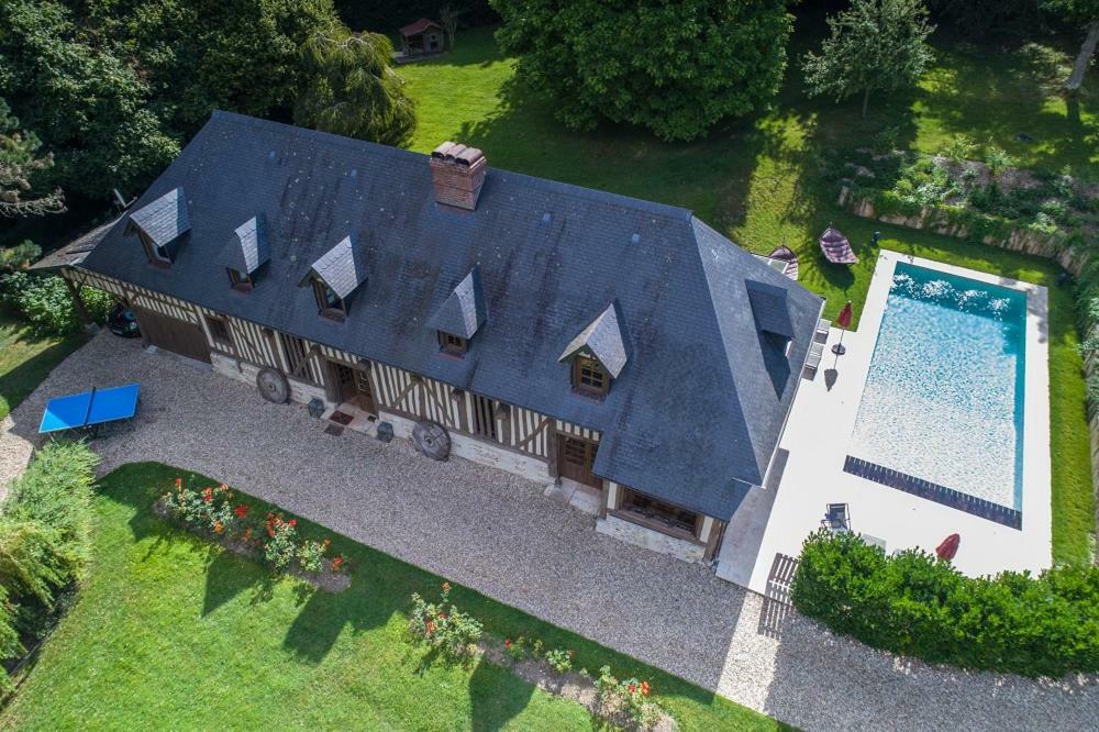 Maison Normande De Caractere A Colombages Saint-Hymer Екстер'єр фото