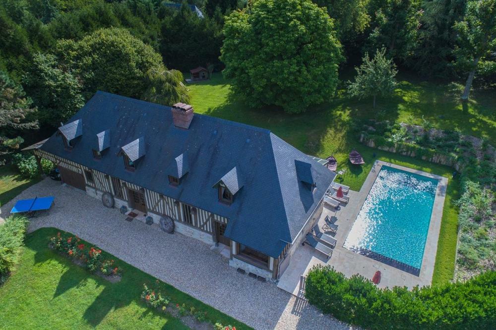 Maison Normande De Caractere A Colombages Saint-Hymer Екстер'єр фото