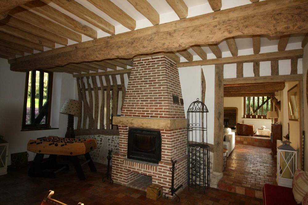 Maison Normande De Caractere A Colombages Saint-Hymer Екстер'єр фото