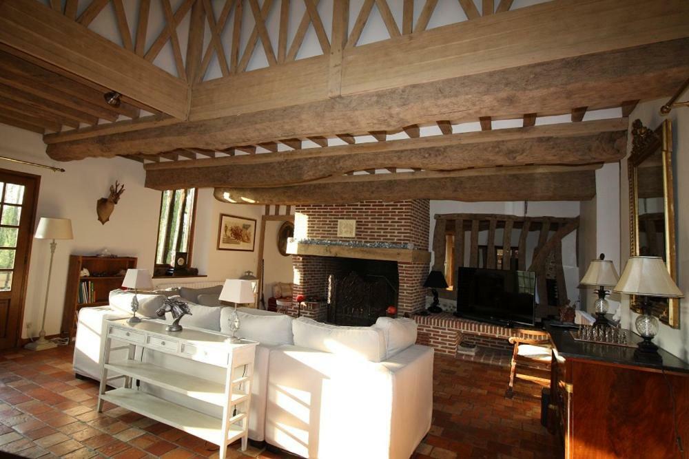 Maison Normande De Caractere A Colombages Saint-Hymer Екстер'єр фото