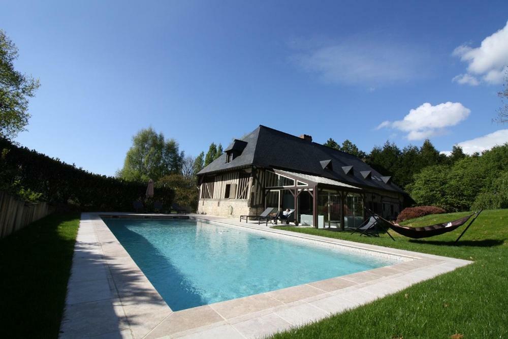 Maison Normande De Caractere A Colombages Saint-Hymer Екстер'єр фото